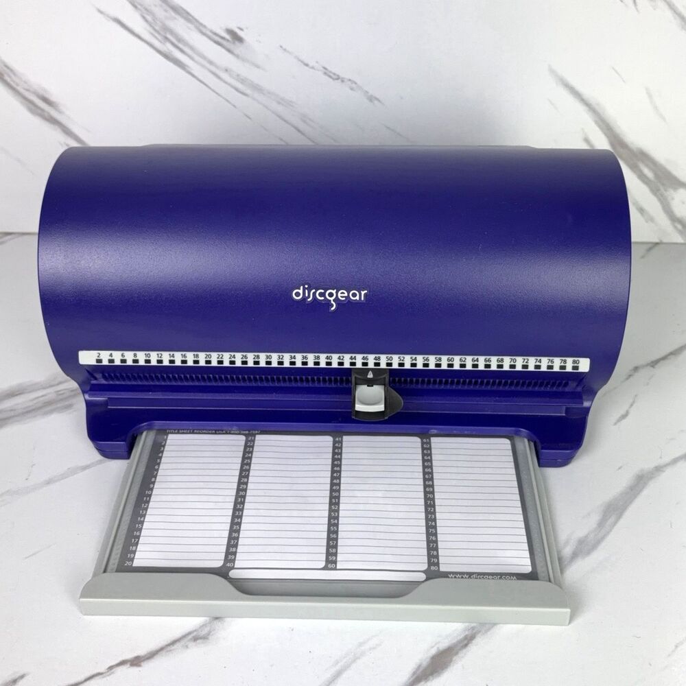 Discgear Selector CD/DVD/Disc Organizer & Storage Case - Purple - Holds 80 Discs